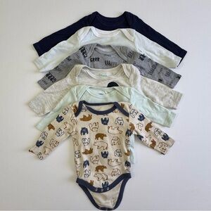 0-3 months baby boy clothes lot Different Brands  Baby Animal Print